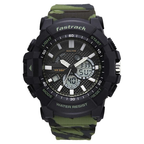 Fastrack Streetstyle Ana Digi watch with Camouflage look for Guys - image number 1