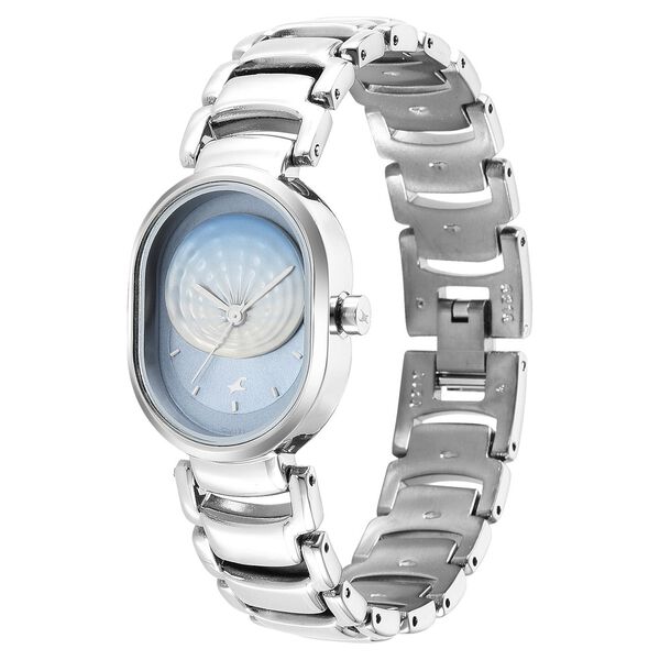 Fastrack Uptown Retreat Quartz Analog Blue Dial Metal Strap Watch for Girls - image number 3
