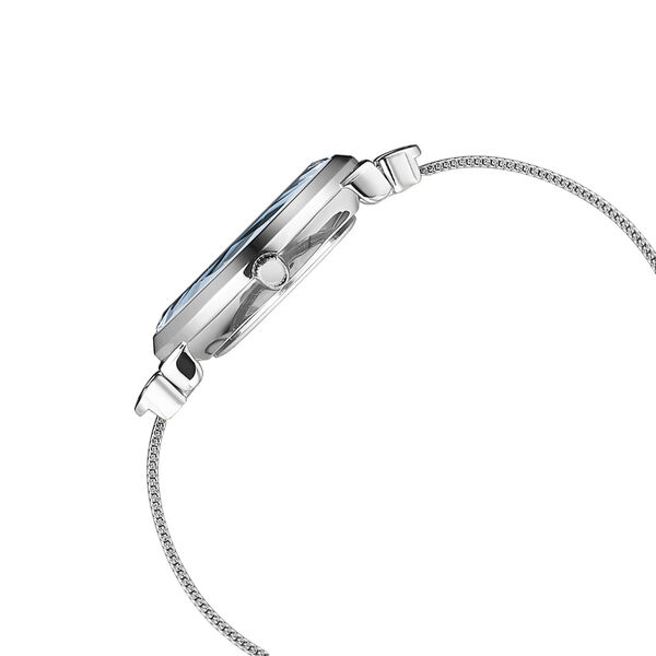 Fastrack Vyb Classique Quartz Analog Blue Dial Stainless Steel Strap Watch for Girls - image number 4