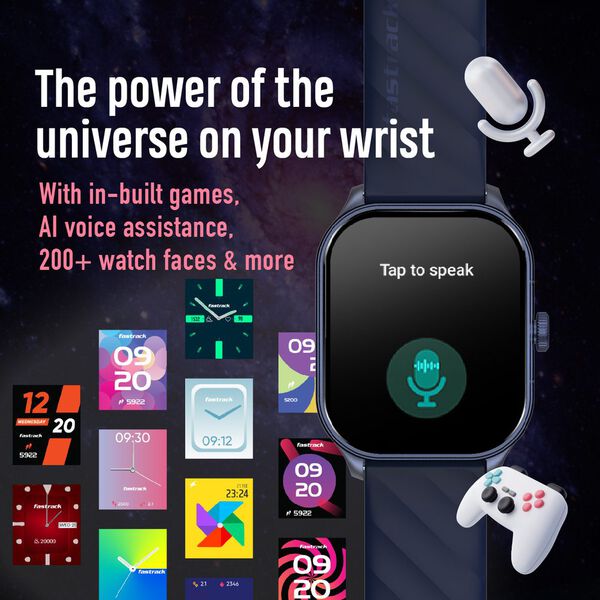 Fastrack Reflex Power|4.97 CM Super AMOLED Arched Display|410 x 502 Pixel Resolution|IP68 WR With Red Strap - image number 5