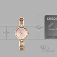 Vyb Seeker By Fastrack Quartz Analog Rose Gold Dial Rose Gold Metal Strap Watch For Girls - image number 3