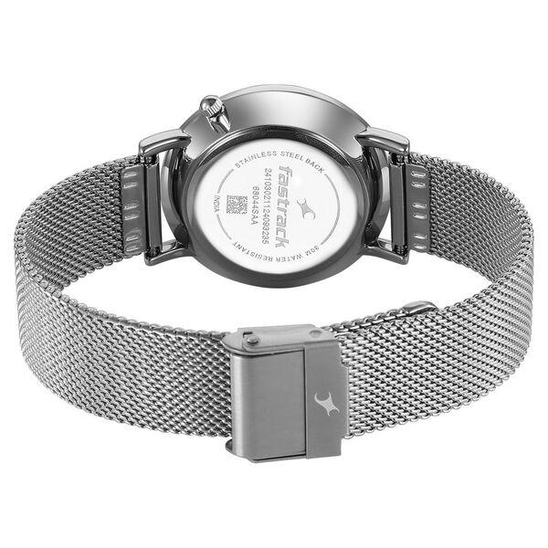 Fastrack Stunners X Quartz Analog Pink Dial Stainless Steel Strap Watch For Girls - image number 4