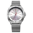 Fastrack Vyb Pioneer Quartz Analog Silver Dial Silver Metal Strap Watch For Guys - image number 1