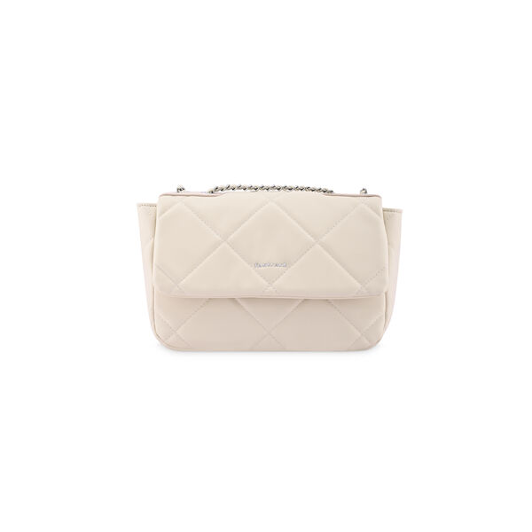 Fastrack Quilted Sling Bag in White with Chain Detailing - image number 2