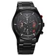 Fastrack Opulence Sun Moon Chronograph Black Dial Black Metal Strap Analog Quartz Watch For Guys - image number 2