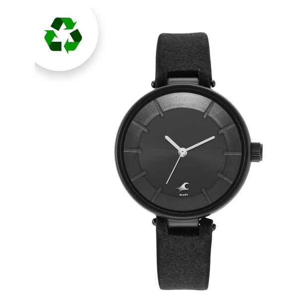Fastrack Revibe Quartz Analog Black Dial Fabric Strap Watch for Girls - image number 2