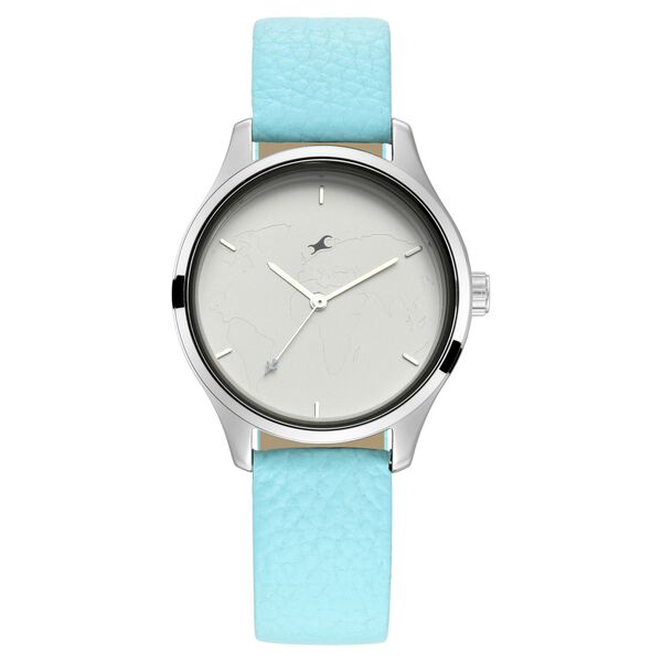 Fastrack Tripster Quartz Analog White Dial Leather Strap Watch for Girls - image number 1