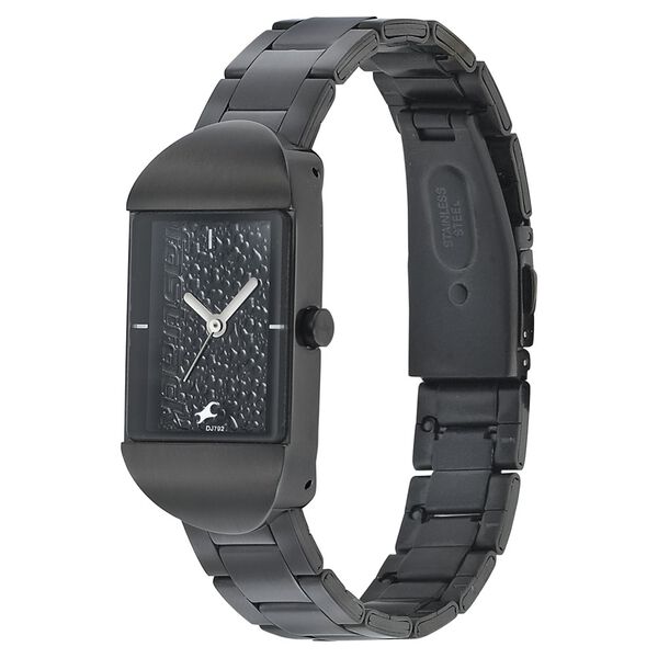 Fastrack Go Skate Quartz Analog Black Dial Stainless Steel Strap Watch for Girls - image number 2
