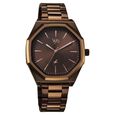 Vyb Maverick By Fastrack Quartz Analog Brown Dial Brown Stainless Steel Strap Watch For Guys - image number 2