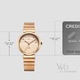 Fastrack Vyb Charmer Quartz Analog Rose Gold Dial Metal Strap Watch For Girls - image number 3