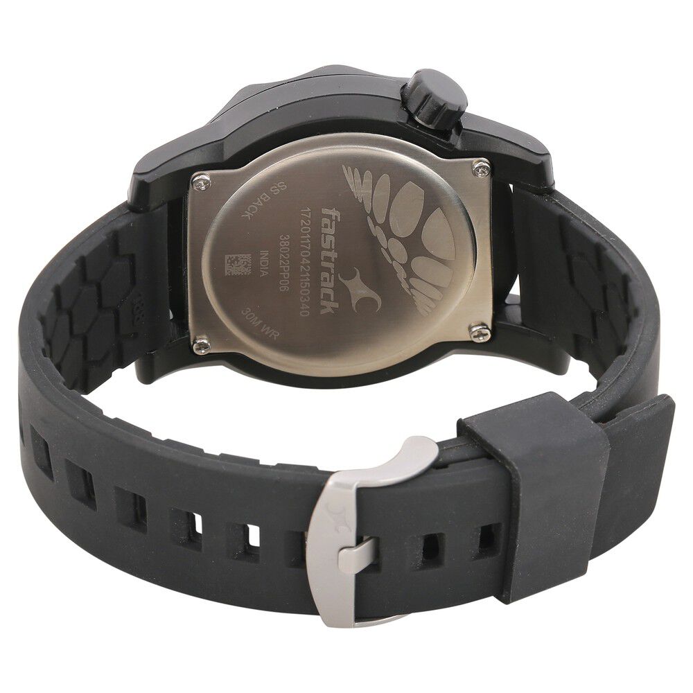 Buy Online Fastrack Quartz Analog Black Dial Plastic Strap Watch for Unisex ng38022pp06c Fastrack