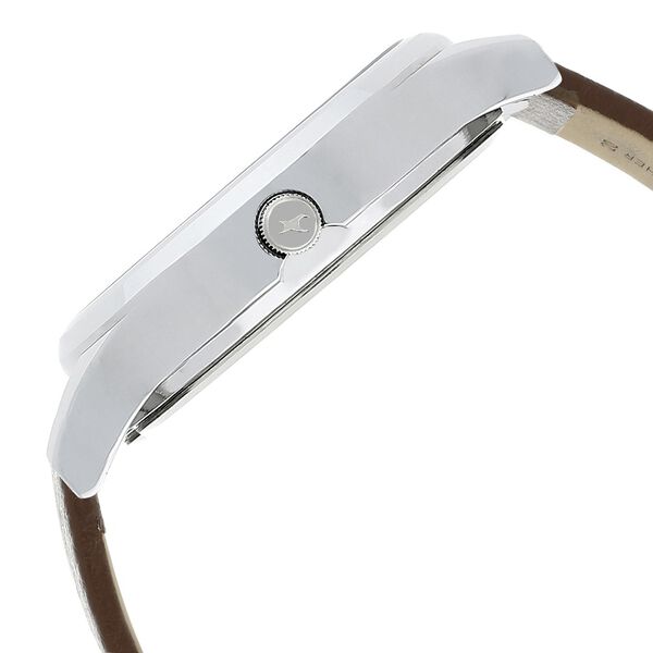 Fastrack Bold Quartz Analog White Dial Leather Strap Watch for Guys - image number 3
