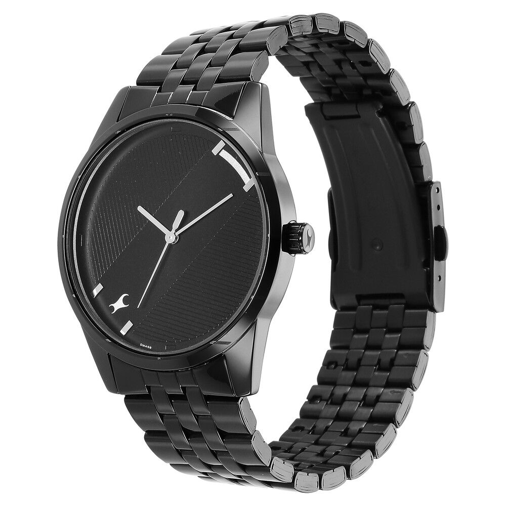 Fastrack chain discount watches black
