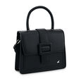 Fastrack Solid Structured Satachel  in Black - image number 3