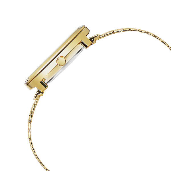 Fastrack Vyb Flare Quartz Analog Golden Dial Metal Strap Watch for Girls - image number 4