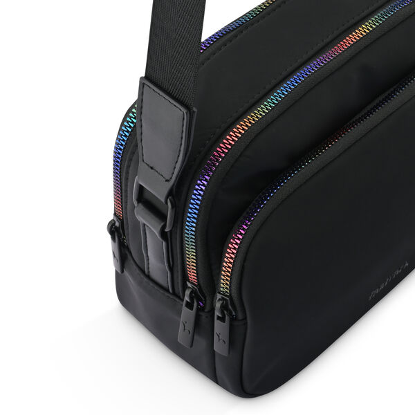 Fastrack Iredescent Sling Bag in Black - image number 5