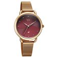 Vyb Classiqu� By Fastrack Quartz Analog Maroon Dial Rose Gold Stainless Steel Strap Watch For Girls - image number 2