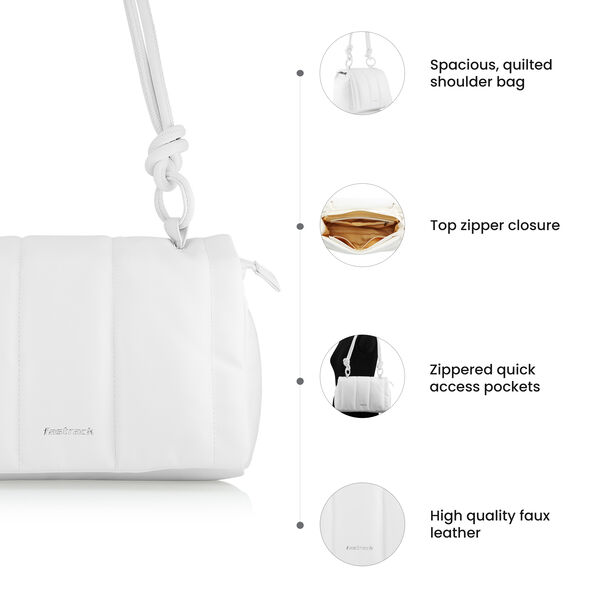 Fastrack Knotty Shoulder Bag in White - image number 7