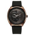 Fastrack Tick Tock Quartz Multifunction Black Dial Leather Strap Watch For Guys - image number 0