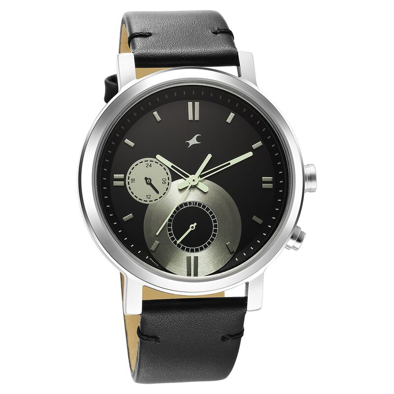 Buy Online Fastrack Tick Tock Black Dial Quartz Multifunction 