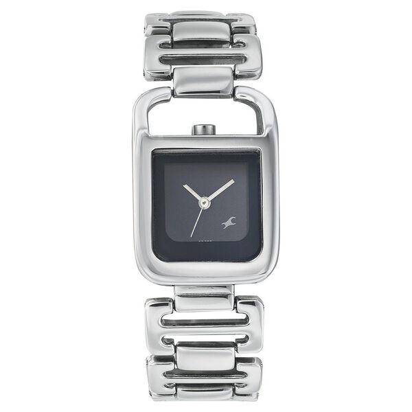 Fastrack Quartz Analog Blue Dial Metal Strap Watch for Girls - image number 0