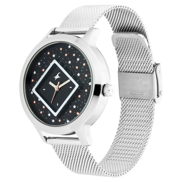 Fastrack Fit Outs Quartz Analog Grey Dial Metal Strap Watch for Girls - image number 2