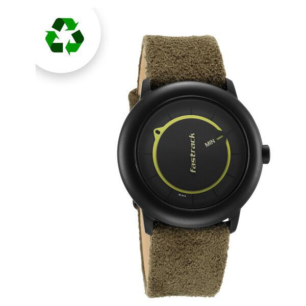 Fastrack Revibe Quartz Analog Black Dial Fabric Strap Watch for Guys - image number 1