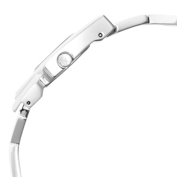 Fastrack Younique Quartz Analog Silver Dial Metal Strap Watch for Girls - image number 4