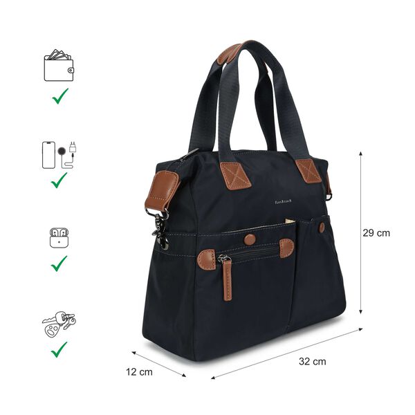 Prussian edge nylon satchel - image number 2