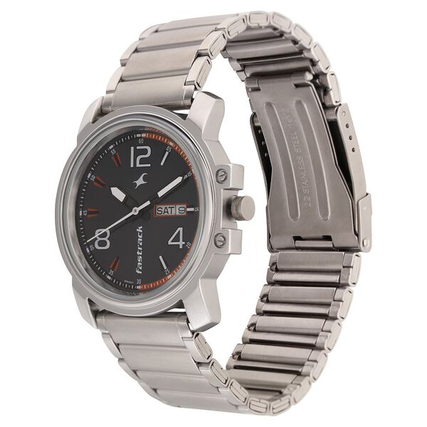 Fastrack Brown Dial Quartz Analog with Day and Date Watch for Guys - image number 2