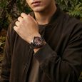 Fastrack Wild Quartz Analog Brown Dial Brown Leather Strap Watch For Guys - image number 2