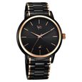 Fastrack Vyb Phantom Quartz Analog Black Dial Two Toned Metal Strap Watch For Guys - image number 2