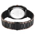 Vyb Aviator By Fastrack Quartz Analog Black Dial Two Toned Stainless Steel Strap Watch For Guys - image number 6