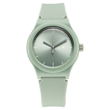 Fastrack Tees Urbanique Quartz Analog Green Dial Silicon Strap Watch For Girls