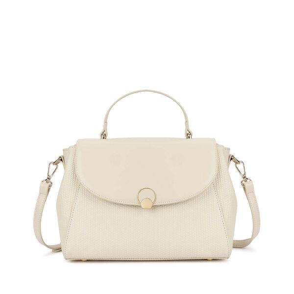 Twine charm satchel - white - image number 1