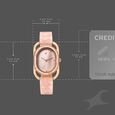 Fastrack Younique Quartz Analog Pink Mother Of Pearl Dial Two Toned Acetate & Metal Strap Watch For Girls - image number 3
