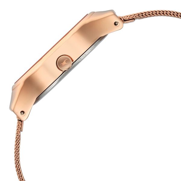 Fastrack Snob X Rose Gold Dial Stainless Steel Strap Watch for Girls - image number 4