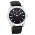 Fastrack Quartz Analog Silver Dial Leather Strap Watch for Guys