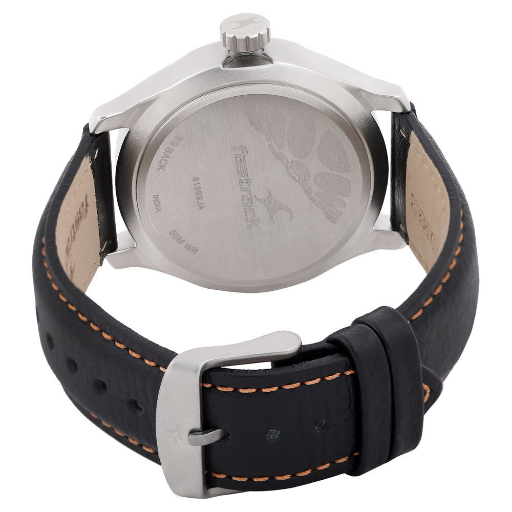 Fastrack ss black watch 50m wr top