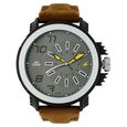 Fastrack Quartz Analog Black Dial Leather Strap Watch for Guys