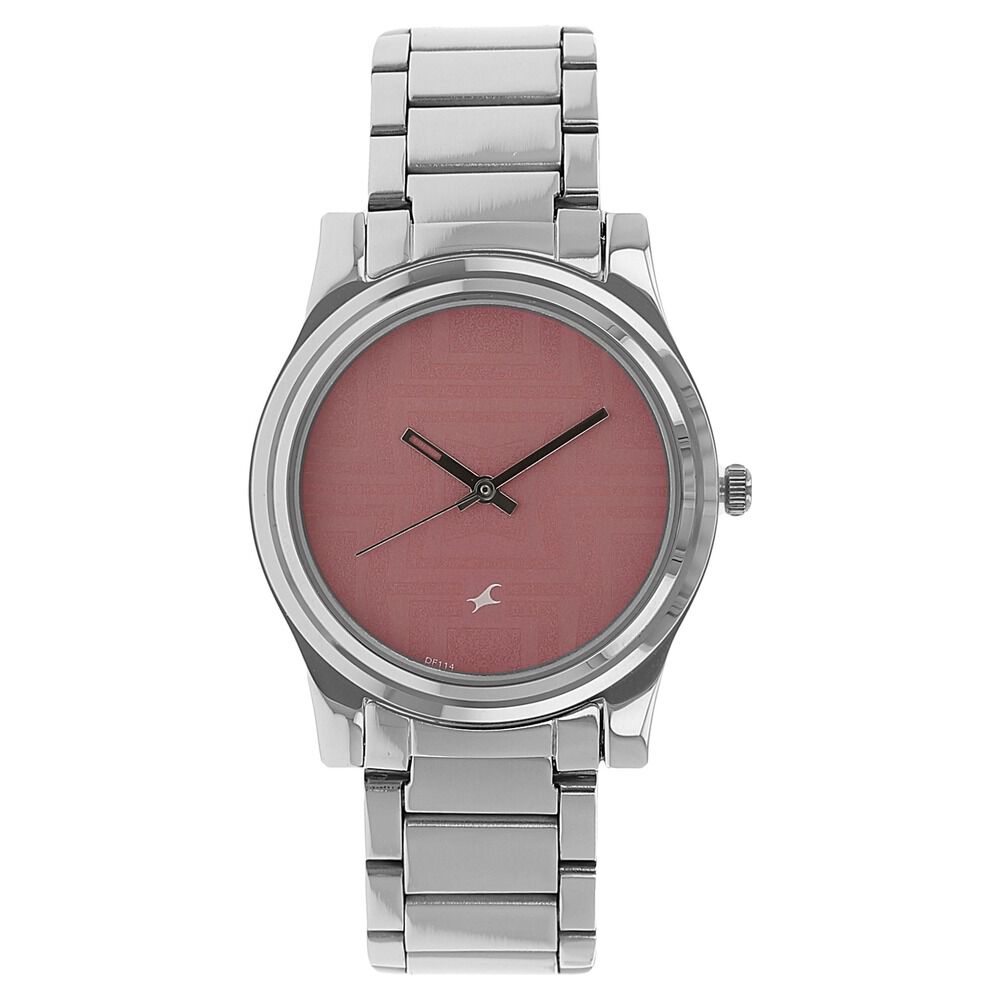 Fastrack pink dial ladies watch top