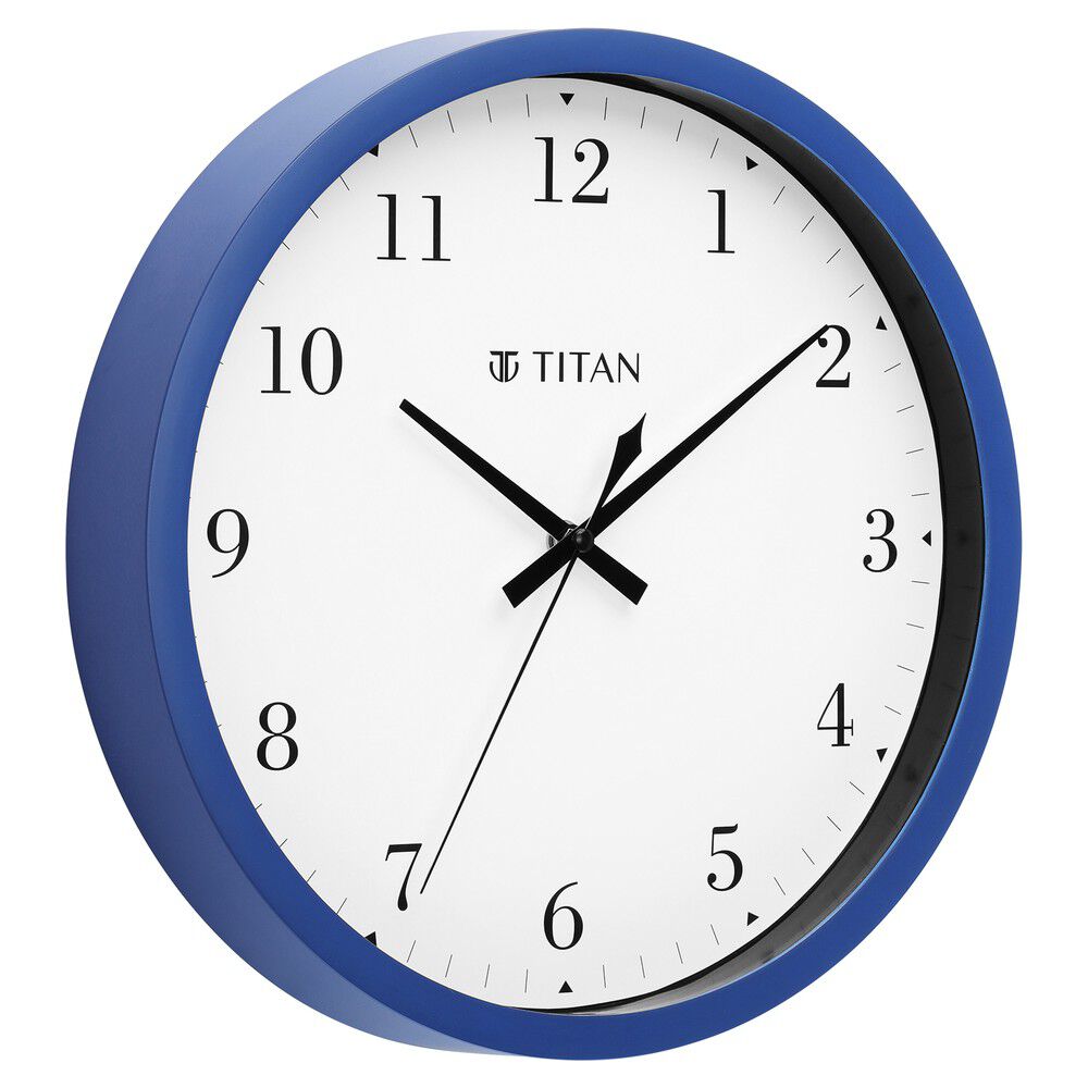 Titan Classic White Wall Clock with Silent Sweep Technology 30.0 cm x 30.0 cm Medium