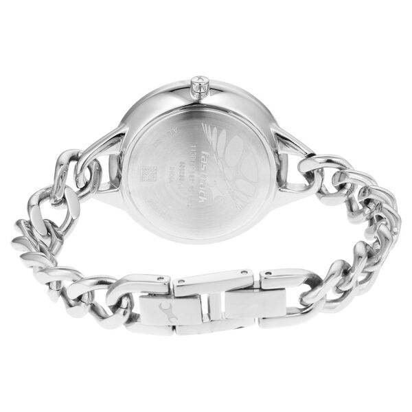 Fastrack Glitch Quartz Analog Silver Dial Metal Strap Watch for Girls - image number 4