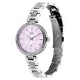 Fastrack Vyb Diva Quartz Analog Mother Of Pearl Dial Silver Metal Strap Watch For Girls - image number 3