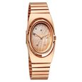 Fastrack UFO Quartz Analog Yellow Mother of Pearl Dial Rose Gold Colour Stainless Steel Strap Watch For Girls - image number 1