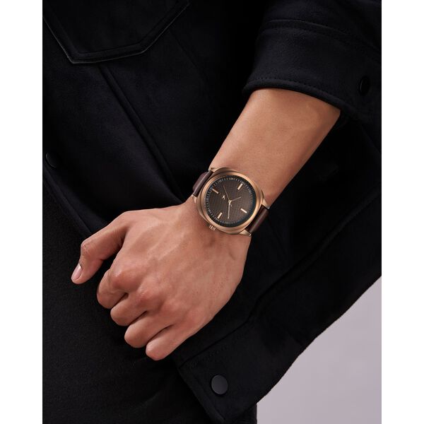 Fastrack Stunners X Quartz Analog Brown Dial Leather Strap Watch For Guys - image number 5