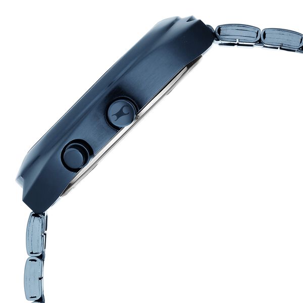 Fastrack UFO Quartz Multifunction Black Dial Blue Stainless Steel Strap Watch For Guys - image number 4