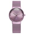 Fastrack Vyb Bliss Quartz Analog Purple Dial Lavender Color Metal Strap Watch For Girls - image number 1