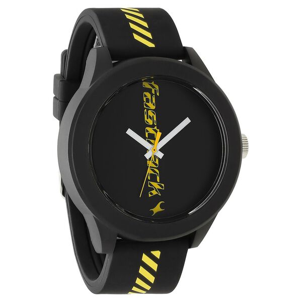 Fastrack Road Trip Quartz Analog Black Dial Silicone Strap Unisex Watch - image number 1