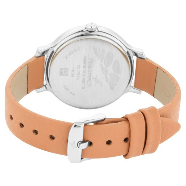 Fastrack Tripster Quartz Analog Bicolour Dial Leather Strap Watch for Girls - image number 5